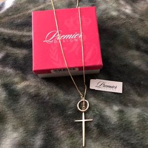 Premier Designs Cross My Heart Necklace-NWT